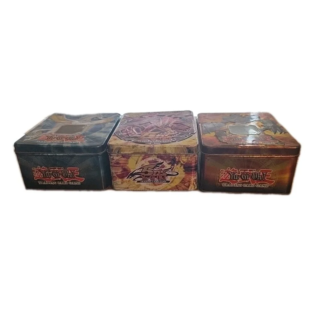 3 YuGiOh Empty Collectible Tins Majestic‎ Dragon, Elemental Hero, Crystal Beast